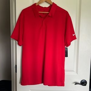 New! Nike Mens Red Polo Size L